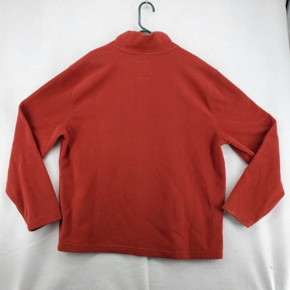 St John's Bay Shirt Men's Long Sleeve1/4 Zip Pullover Polyester Blend Red XL - Picture 7 of 11